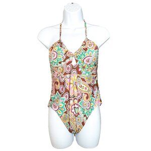 NWOT - Becca Multicolor One Piece Swimsuit -Size Large